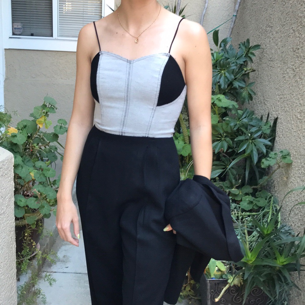 Vintage black Taiga Paris jumpsuit and jacket